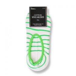 Cotton Sneakers - Green/White