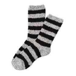 Bed Socks Long - Black & Grey