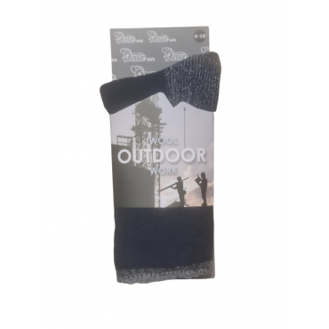 Wool Outdoor Work  (Navy -...