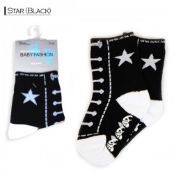 Baby Pattern - Star/Black