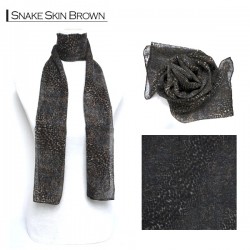 Silk Style Scarf - Snake...